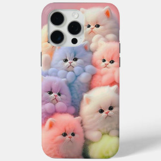 Coque iPhone 15 Pro Max iPhone 15Pro Max chats en peluche coque coloré