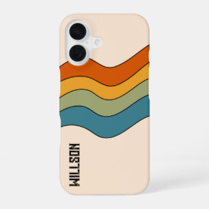 Coque iPhone 16 60s les années 70 bandes rétro