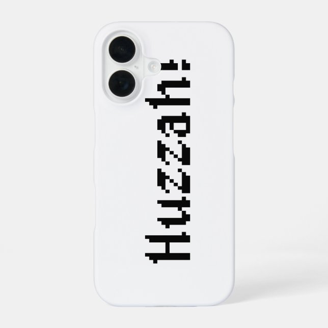 Coque iPhone 16 8 Bits Huzzah ! (Verso)