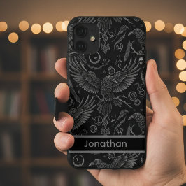 Coque iPhone 16 Académie sombre de corbeau gothique