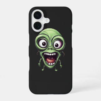Coque iPhone 16 Alien fou drôle