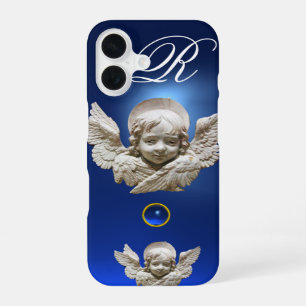 Coque iPhone 16 ANGE FLORENTIN DE LA RENAISSANCE Monogramme de gem