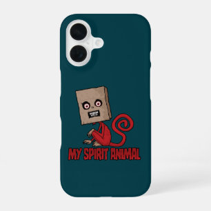 Coque iPhone 16 Animal spirituel du singe masqué maniaque