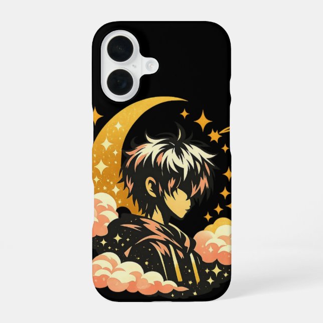 Coque iPhone 16 Anime Moonlight – Conception esthétique d'anime (Verso)
