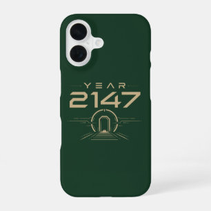 Coque iPhone 16 Année 2147 Sci-Fi Cyberpunk Futuriste
