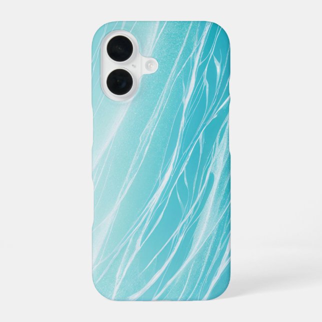 Coque iPhone 16 Aqua Wave Shimmering Water Phone Case (Verso)