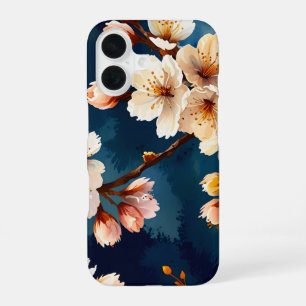 Coque iPhone 16 Aquarelle Sakura Dreams