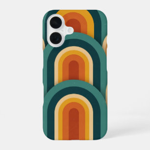 Coque iPhone 16 Arches Courbes Rétro