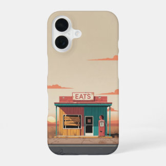 Coque iPhone 16 Arrêt désert fermé