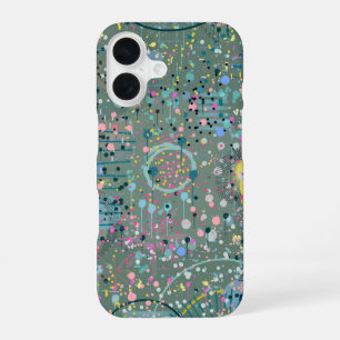 Coque iPhone 16 Art abstrait : À travers la prairie 