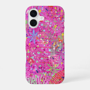 Coque iPhone 16 Art abstrait : Rêves d'été