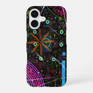 Coque iPhone 16 Art abstrait : Satellite