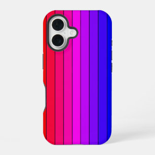 Coque iPhone 16 Bandes de dégradé coloré