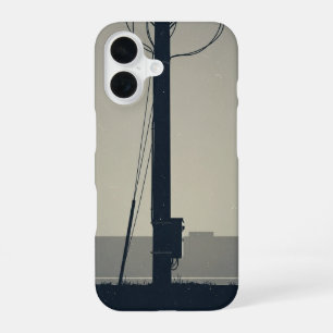 Coque iPhone 16 Base de poteau téléphonique vintage