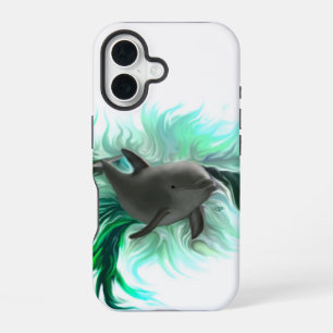 Coque iPhone 16 Bébé dauphin