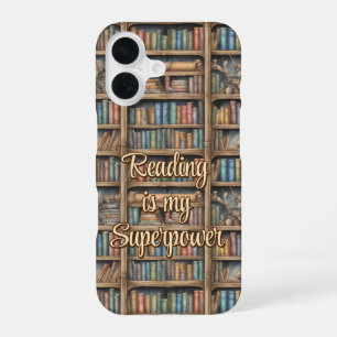 Coque iPhone 16 Bibliothèque de contes de fées