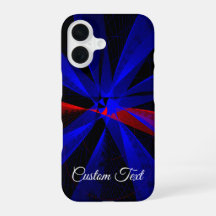 Blueberry Color Abstract Geometric iPhone 16 Case