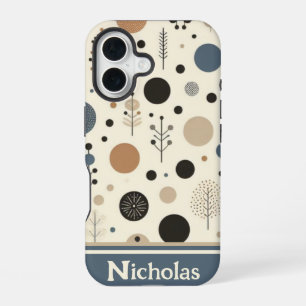 Coque iPhone 16 Bois Abstrait