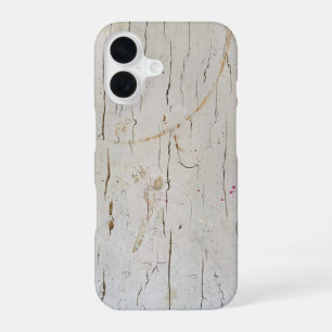 Coque iPhone 16 bois en détresse avec anneau rouillé