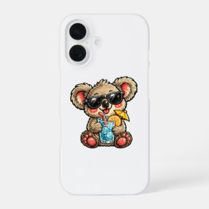 Coque iPhone 16 Boisson Cool Koala