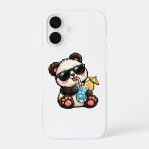 Coque iPhone 16 Boisson Cool Panda