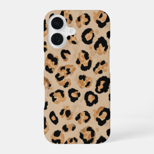 Coque iPhone 16 Boîtier Iphone "impression léopard"