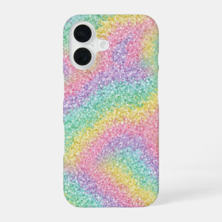 Coque iPhone 16 Boîtier iPhone Paillettes Arc-en-ciel Vibrant