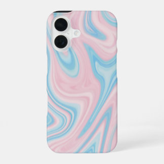 Coque iPhone 16 "Boîtier slim fit iPhone 16 Pastel Marble Swirl -