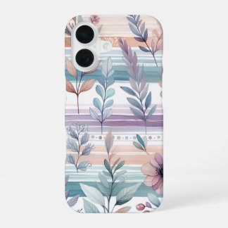 Coque iPhone 16 Boîtier téléphonique à aquarelle florale