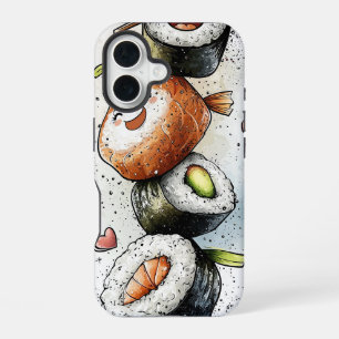 Coque iPhone 16 Boîtier téléphonique Anime Sushi