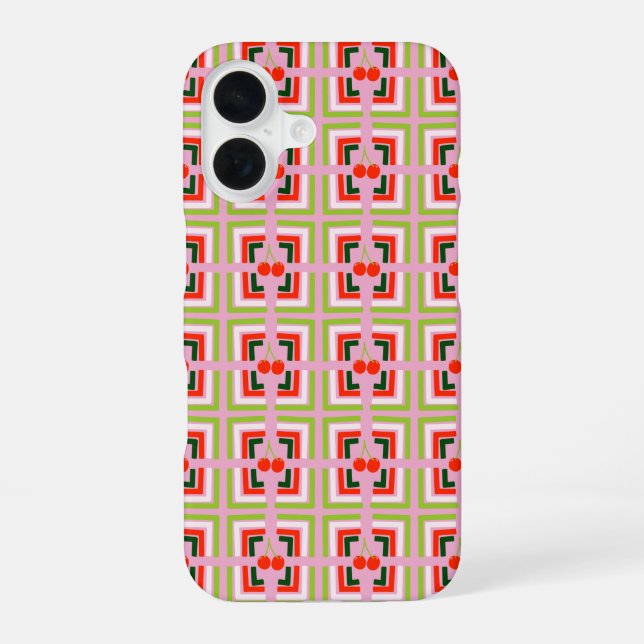 Coque iPhone 16 Boîtier téléphonique Cerises en boîte (Verso)
