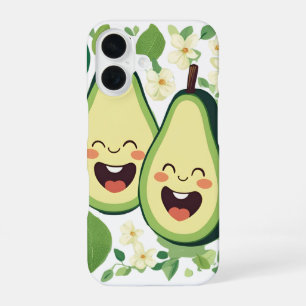 Coque iPhone 16 Boîtier téléphonique couple Avocado   Funny Kawaii