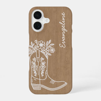 Coque iPhone 16 Boîtier téléphonique floral personnalisé