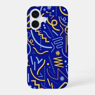 Coque iPhone 16 Boîtier téléphonique Motif géométrique Abstrait en