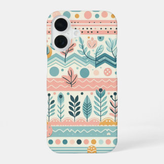 Coque iPhone 16 Boîtier téléphonique Pastel Floral
