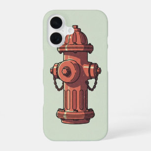 Coque iPhone 16 Borne d'incendie minimaliste