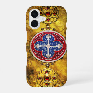 COQUE iPhone 16 BOUCLIER CELTIQUE AVEC CROIX DE CONSÉCRATION