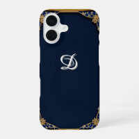 📱 Cadeau Orné Nom Personnalisé Bleu Foncé