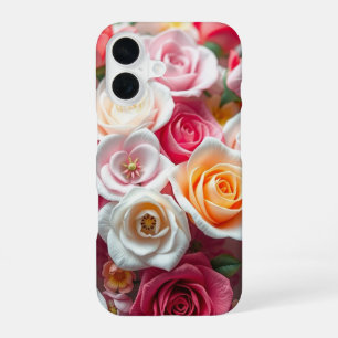 Coque iPhone 16 Cadeau parfait d'art floral bohème