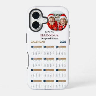 Coque iPhone 16 Calendrier personnalisé 2025