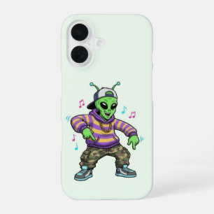 Coque iPhone 16 Cas téléphonique d'Alien Hip hop