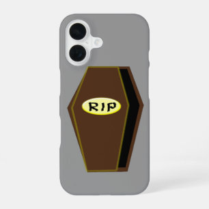 Coque iPhone 16 Cercueil d'Halloween de la Mort