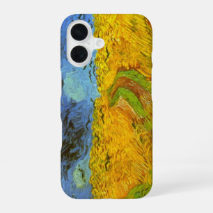 Coque iPhone 16 Champ de blé avec corbeaux de Vincent van Gogh