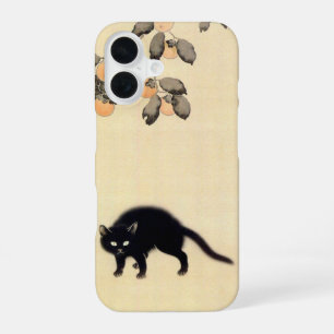 Coque iPhone 16 Chat noir (détail), Shunsō, Art japonais