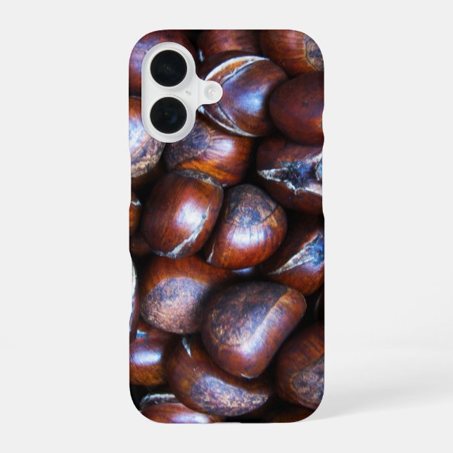 Coque iPhone 16 Châtaignes (Verso)