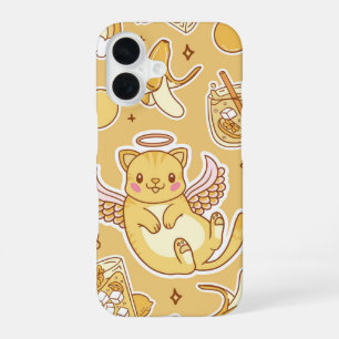 Coque iPhone 16 Citron Ange Kitty Sucré Citron