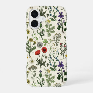 Coque iPhone 16 Collage de fleurs sauvages
