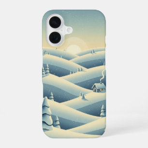 Coque iPhone 16 Collines silencieuses d'hiver