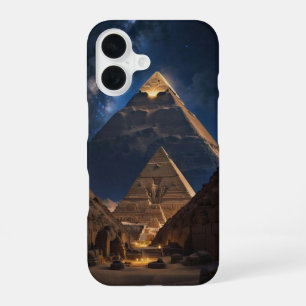 Coque iPhone 16 Complexe pyramidal majestueux la nuit pour iphon