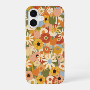 Coque iPhone 16 Composition florale mixte vintage